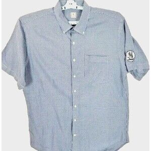 Peter Millar Shirt Mens CopperHeads Golf Large Blue Short Sleeve Pocket